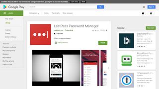 
                            10. LastPass Password Manager – Apps bei Google Play