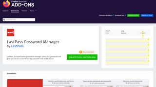 
                            8. LastPass Password Manager – Get this Extension for ? Firefox (en-US)