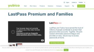 
                            5. LastPass Premium and Families | Yubico