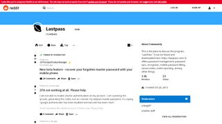 
                            11. Lastpass - Reddit