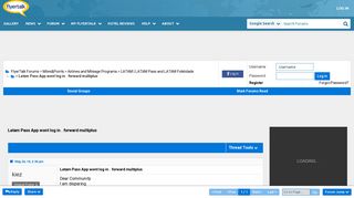 
                            6. Latam Pass App wont log in . forward multiplus - FlyerTalk Forums
