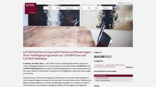 
                            12. LATAM Pass und LATAM Fidelidade - KPRN network