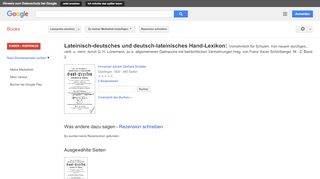 
                            10. Lateinisch-deutsches und deutsch-lateinisches Hand-Lexikon: ...