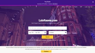 
                            6. LateRooms - Book Cheap Hotels & Last Minute Hotel Deals
