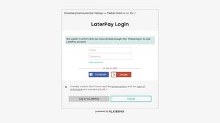 
                            1. LaterPay Login