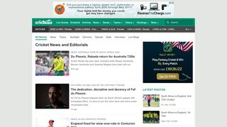 
                            7. Latest and breaking Cricket News - Cricbuzz | Cricbuzz.com