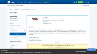 
                            13. Latest Axcis jobs - UK's leading independent job site - CV-Library.co ...
