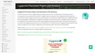 
                            12. (Latest) CapGemini Placement Papers & Previous Papers Answers ...