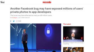 
                            8. Latest Facebook bug may have exposed millions of users' private ...