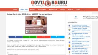 
                            5. Latest Jobs - GovtJobGuru.in