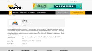 
                            9. Latest jobs in APIIC | jobswitch.in