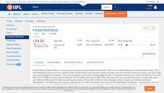 
                            10. Latest Punjab national bank information at www.indiainfoline.com