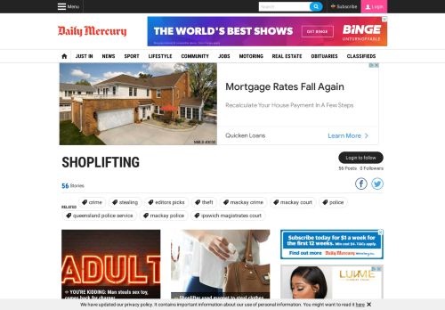 
                            5. Latest shoplifting articles | Topics | Daily Mercury