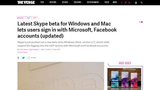 
                            6. Latest Skype beta for Windows and Mac lets users sign in with ...