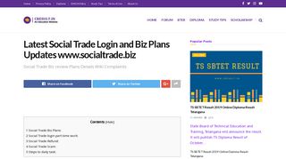 
                            11. Latest Social Trade Login and Biz Plans Updates www.socialtrade.biz