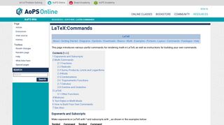 
                            10. LaTeX:Commands - Art of Problem Solving