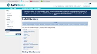 
                            6. LaTeX:Symbols - Art of Problem Solving