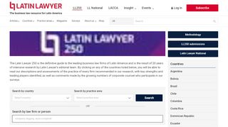 
                            6. Latin Lawyer 250 - Latin America's leading business law firms
