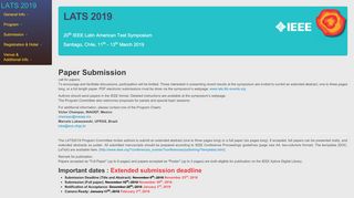 
                            12. LATS 2019 - Paper Submission