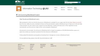 
                            9. LAU | Information Technology | News | Announcing ...