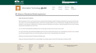 
                            5. LAU | Information Technology | News | Release of ...