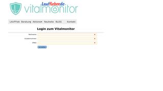 
                            9. LAUFFieber Vitalmonitor LOGIN