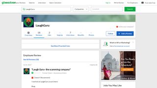 
                            2. LaughGuru - Laugh Guru- the scamming company | Glassdoor