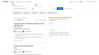 
                            12. Laulima Government Solutions Jobs, Employment | Indeed.com