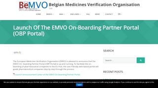 
                            11. Launch of the EMVO On-Boarding Partner Portal (OBP Portal) - BeMVO