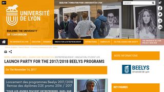 
                            12. Launch party for the 2017/2018 Beelys programs - Université de Lyon