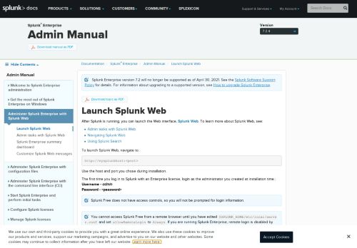 
                            4. Launch Splunk Web - Splunk Documentation