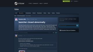 
                            3. launcher closed abnormally :: TERA General Discussions