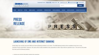 
                            4. Launching of SMS and Internet Banking - Dhaka Bank | Excellence in ...