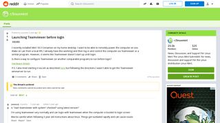
                            7. Launching Teamviewer before login : linuxmint - Reddit