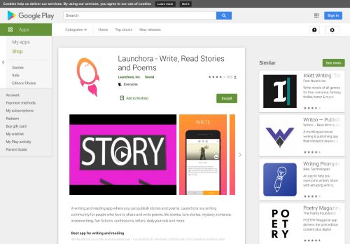 
                            3. Launchora - Write, Read Stories and Poems - Apps on Google Play