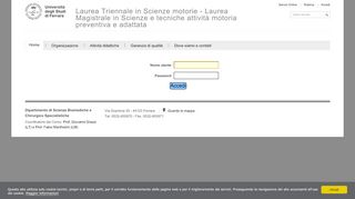 
                            2. Laurea Triennale in Scienze motorie - Laurea Magistrale in Scienze e ...