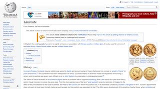 
                            12. Laureate - Wikipedia