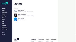 
                            7. laut.fm | Free Internet Radio | TuneIn