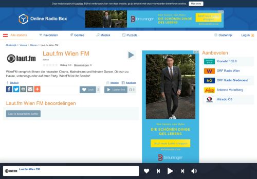 
                            12. Laut.fm Wien FM luisteren online | Online Radio Box