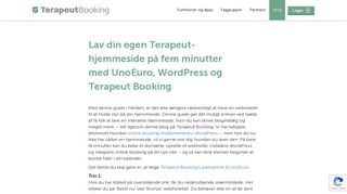 
                            12. Lav din egen hjemmeside med UnoEuro, Wordpress og Terapeut ...