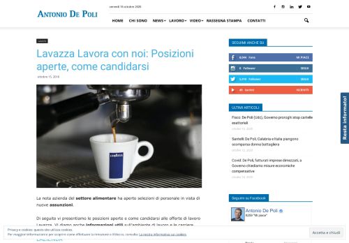 
                            2. Lavazza Lavora con noi: Posizioni aperte, come candidarsi