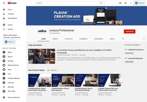 
                            13. Lavazza Professional - YouTube