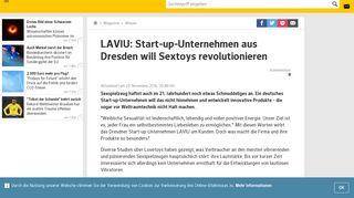 
                            7. LAVIU: Start - up -Unternehmen aus Dresden will Sextoys - Web.de