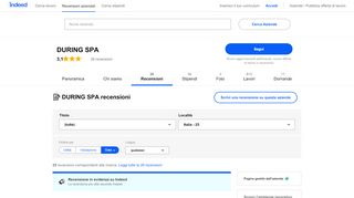 
                            10. Lavorare per DURING SPA: Recensioni dei dipendenti | Indeed.com