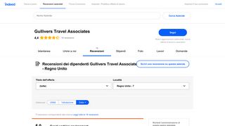 
                            12. Lavorare presso Gullivers Travel Associates a Regno Unito ... - Indeed