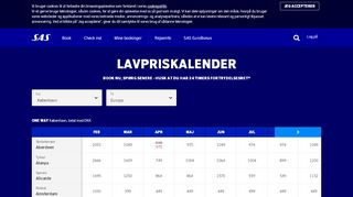 
                            4. Lavpriskalender – de bedste og billigste flybilletter | SAS