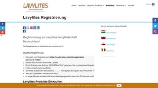 
                            7. Lavylites Registrierung Lavylites mitgliedschaft lavyl webshop ...