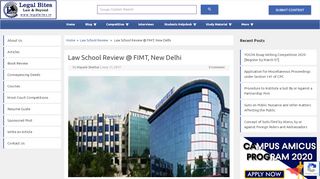 
                            13. Law School Review @ FIMT, New Delhi - Legal Bites