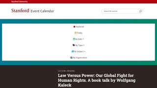 
                            8. Law Versus Power: Our Global Fight for Human Rights. A book talk by ...