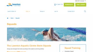 
                            10. Lawnton Aquatic Centre :: Squad Training